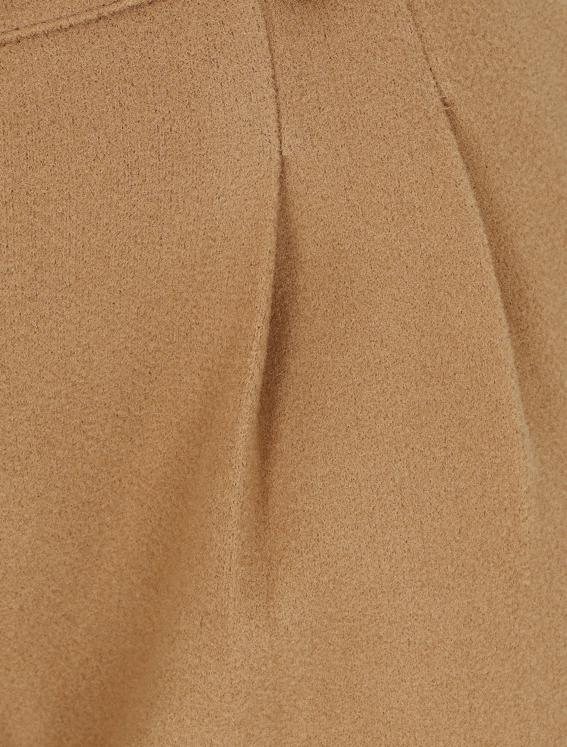 Pantalon épais uni coupe droite - Camel - Image 3
