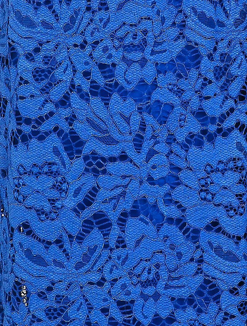 Pantalon extra long en dentelle - Bleu électrique - Image 3