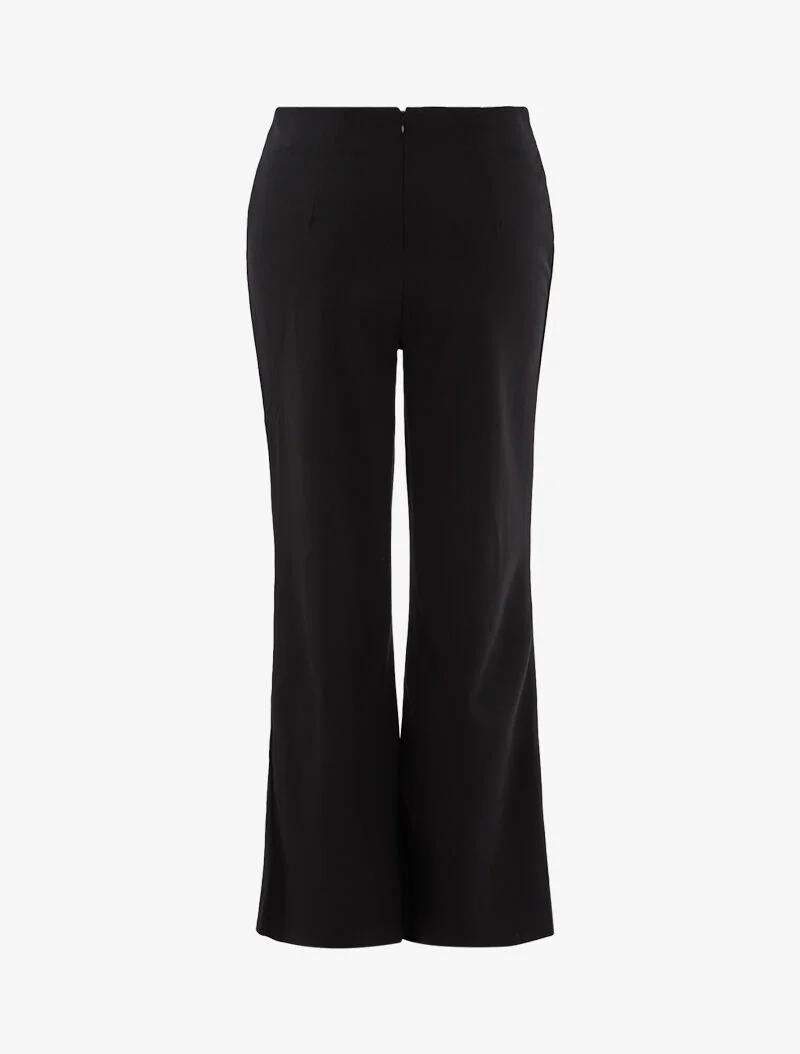 Pantalon fluide à boutons décoratifs - noir - Image 2