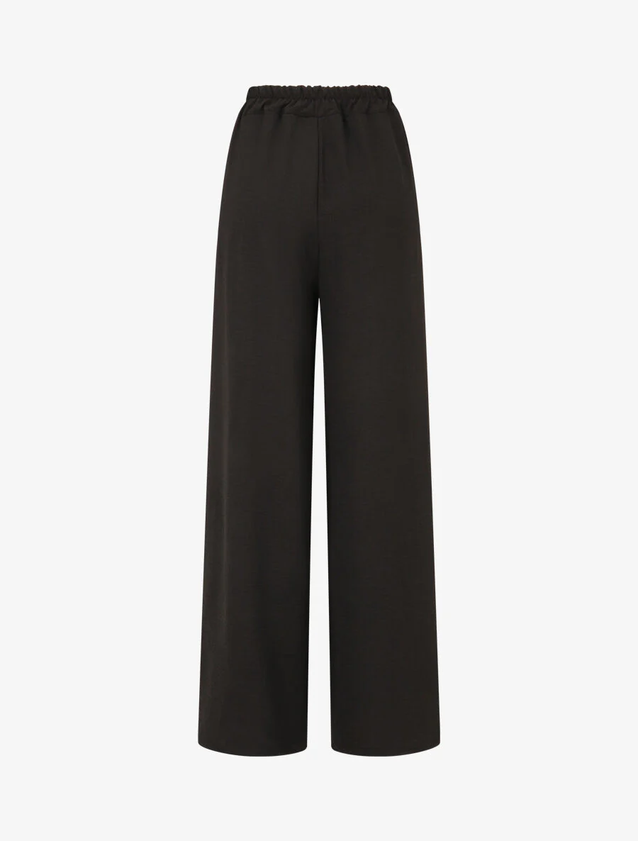 Pantalon fluide à poches stylisés - Noir - Image 2