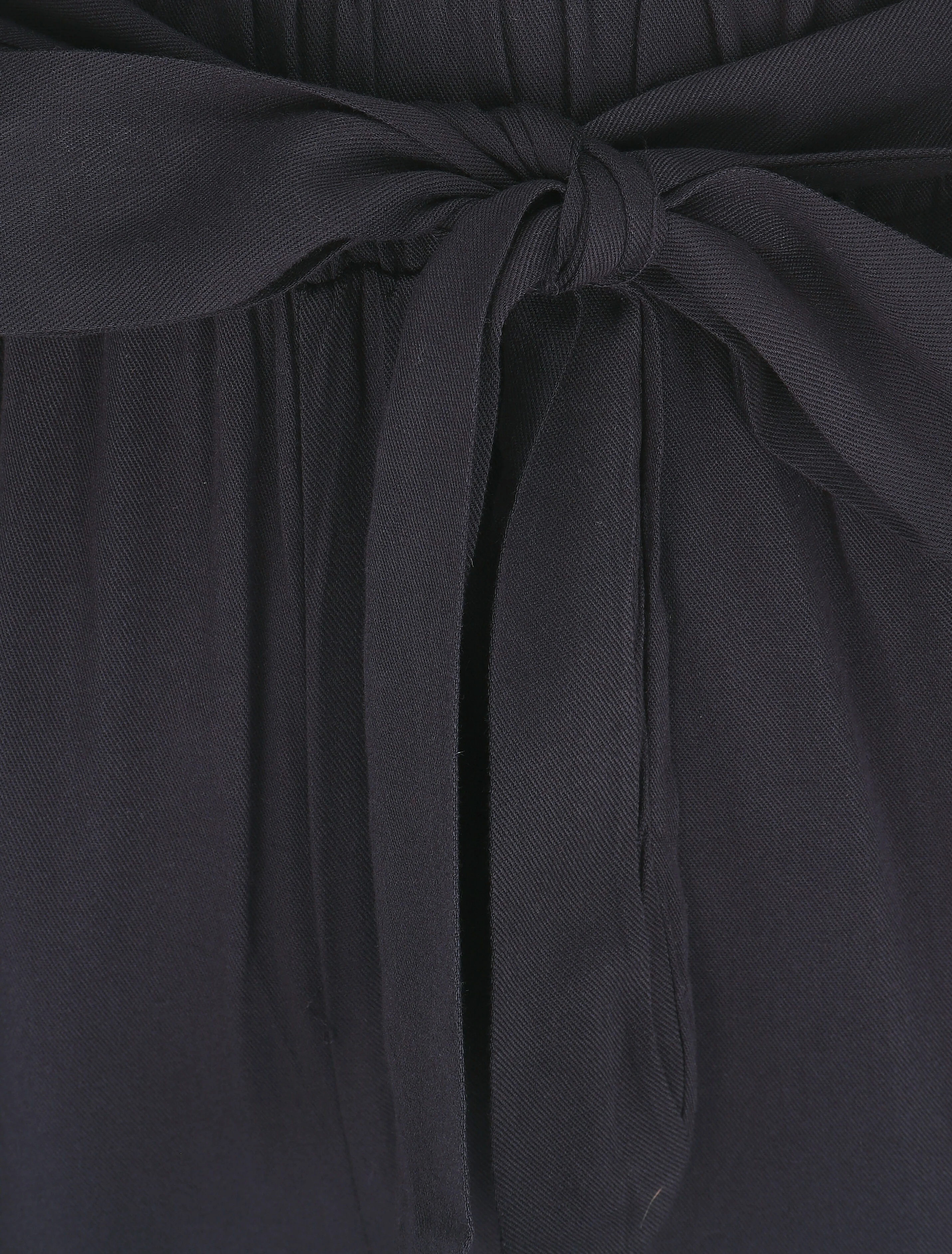 Pantalon fluide élastiqué - Marine - Image 3