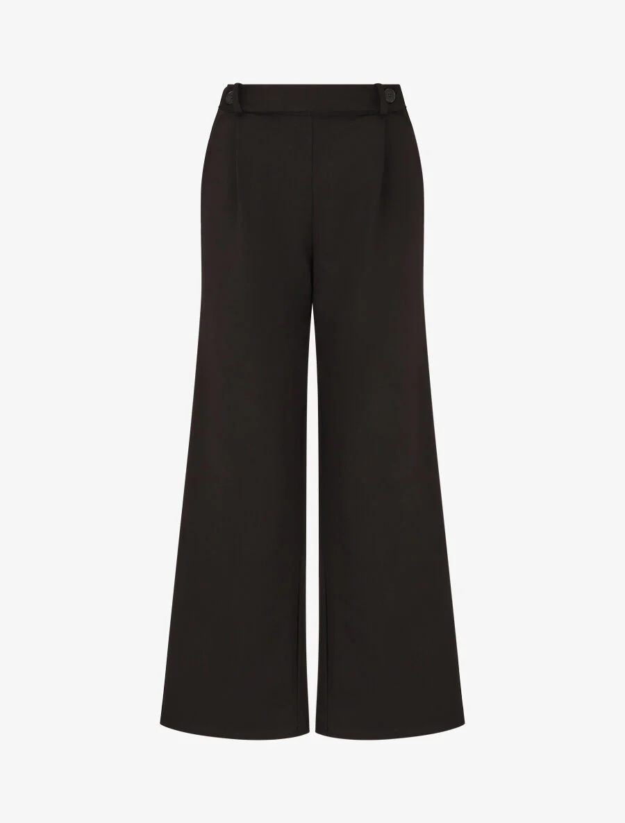 Pantalon long épais coupe ample - Noir
