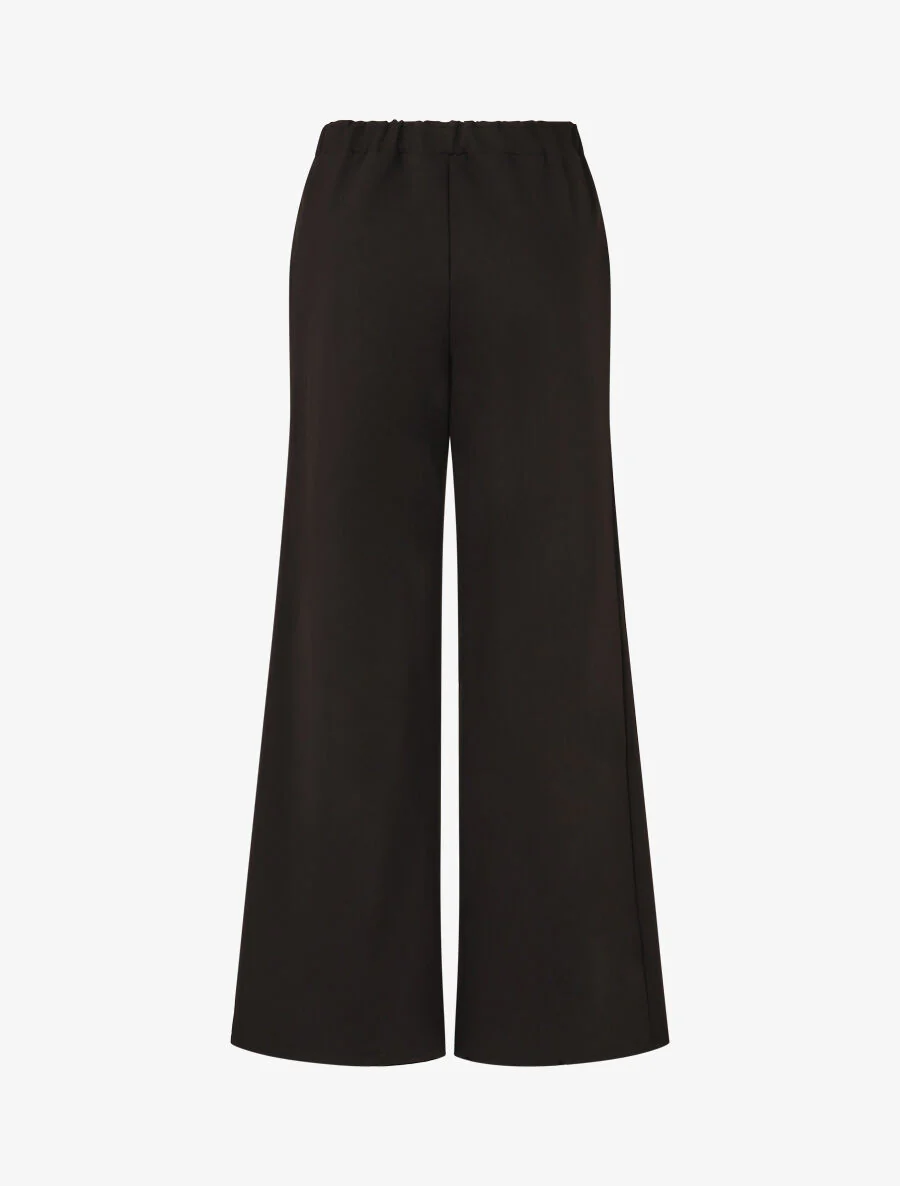 Pantalon long épais coupe ample - Noir - Image 2