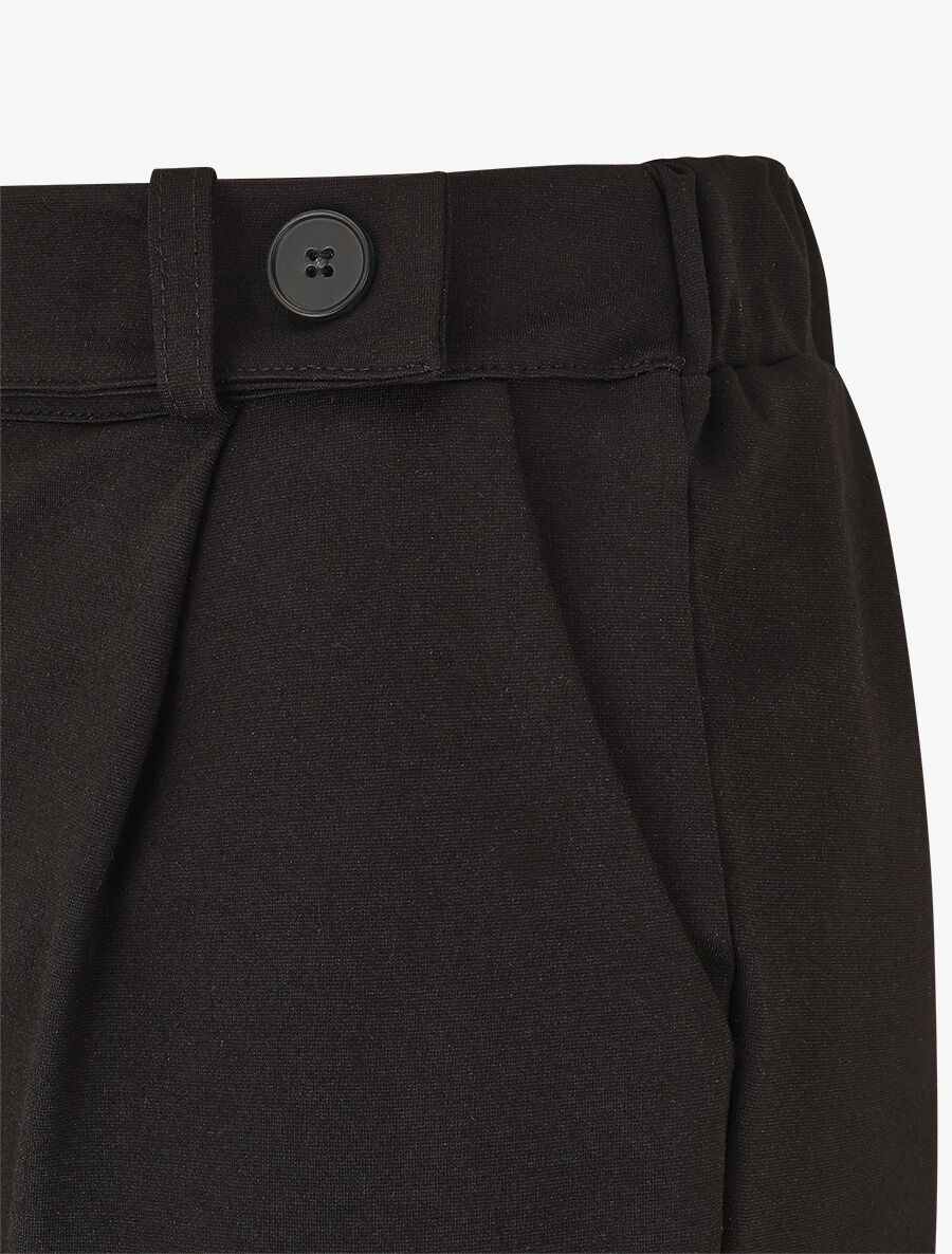 Pantalon long épais coupe ample - Noir - Image 3