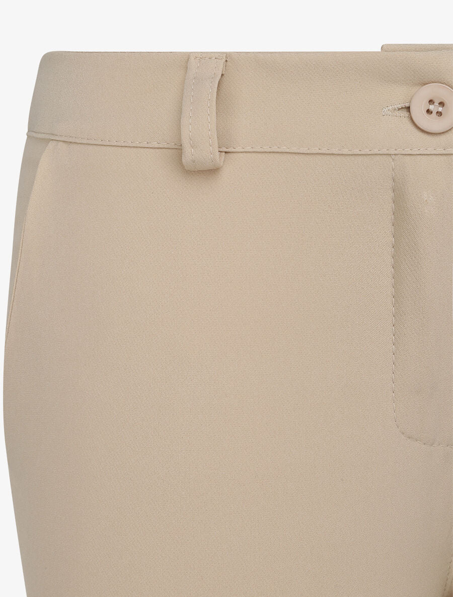 Pantalon slim 7/8 taille standard - Beige - Image 3