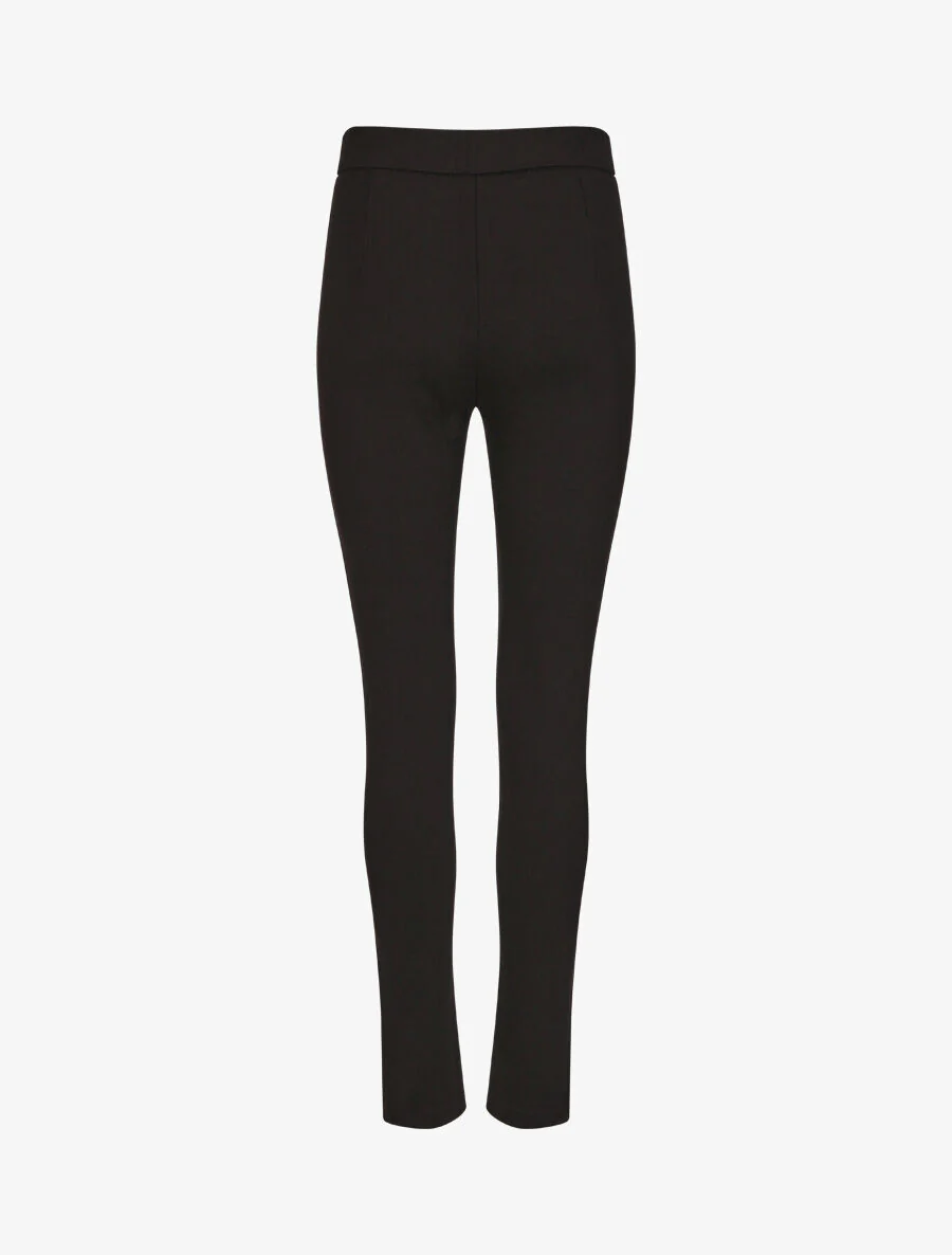 Pantalon slim à taille haute - Noir - Image 2