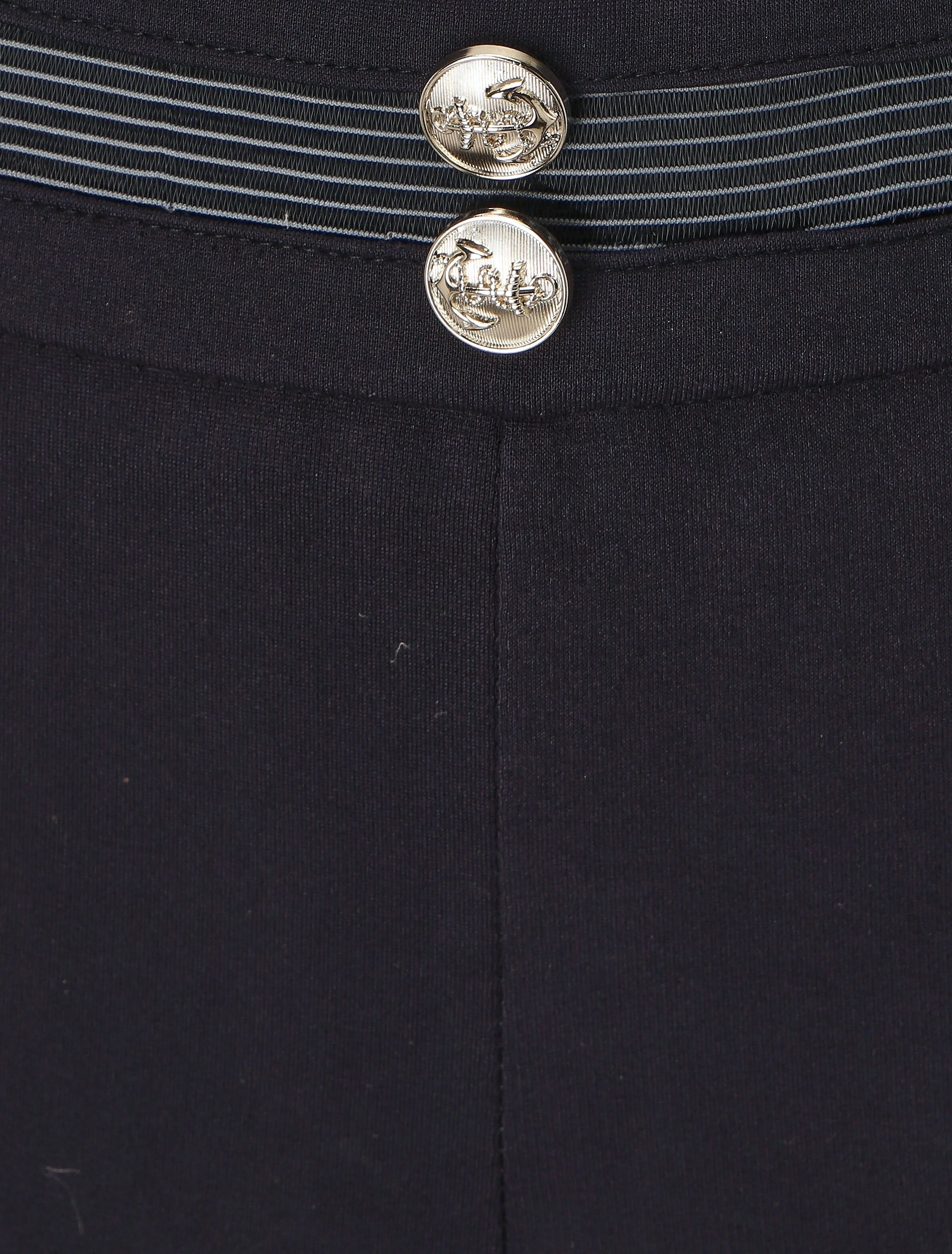 Pantalon slim à taille haute - Marine - Image 3