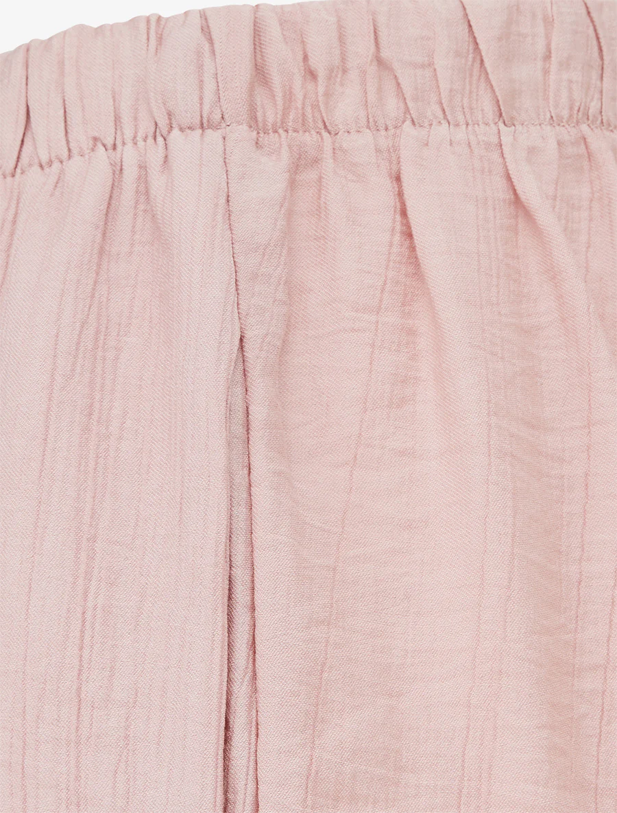 Pantalon style sarouel à bouts élastiqués - Vieux rose - Image 3