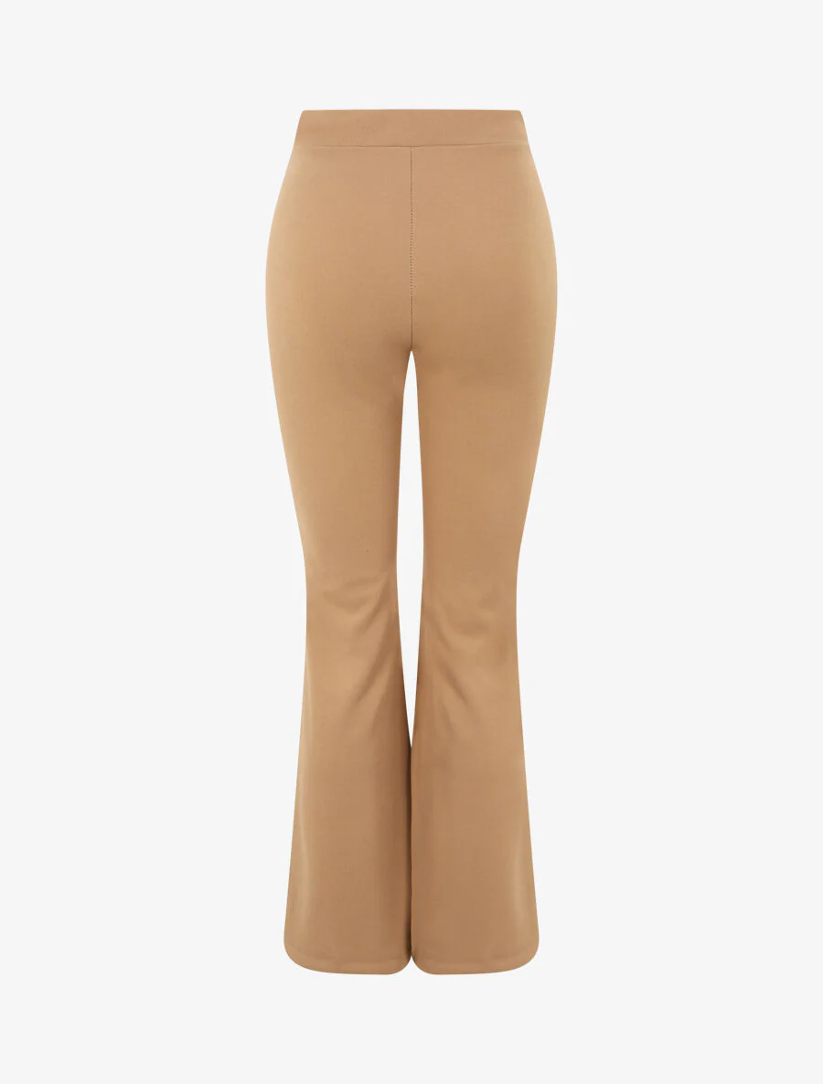 Pantalon taille standard coupe flare - Camel - Image 2