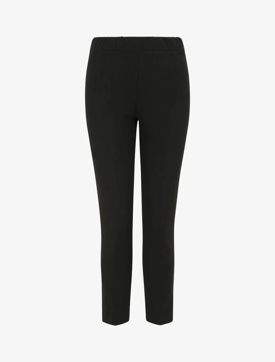Pantalon uni coupe droite - Noir