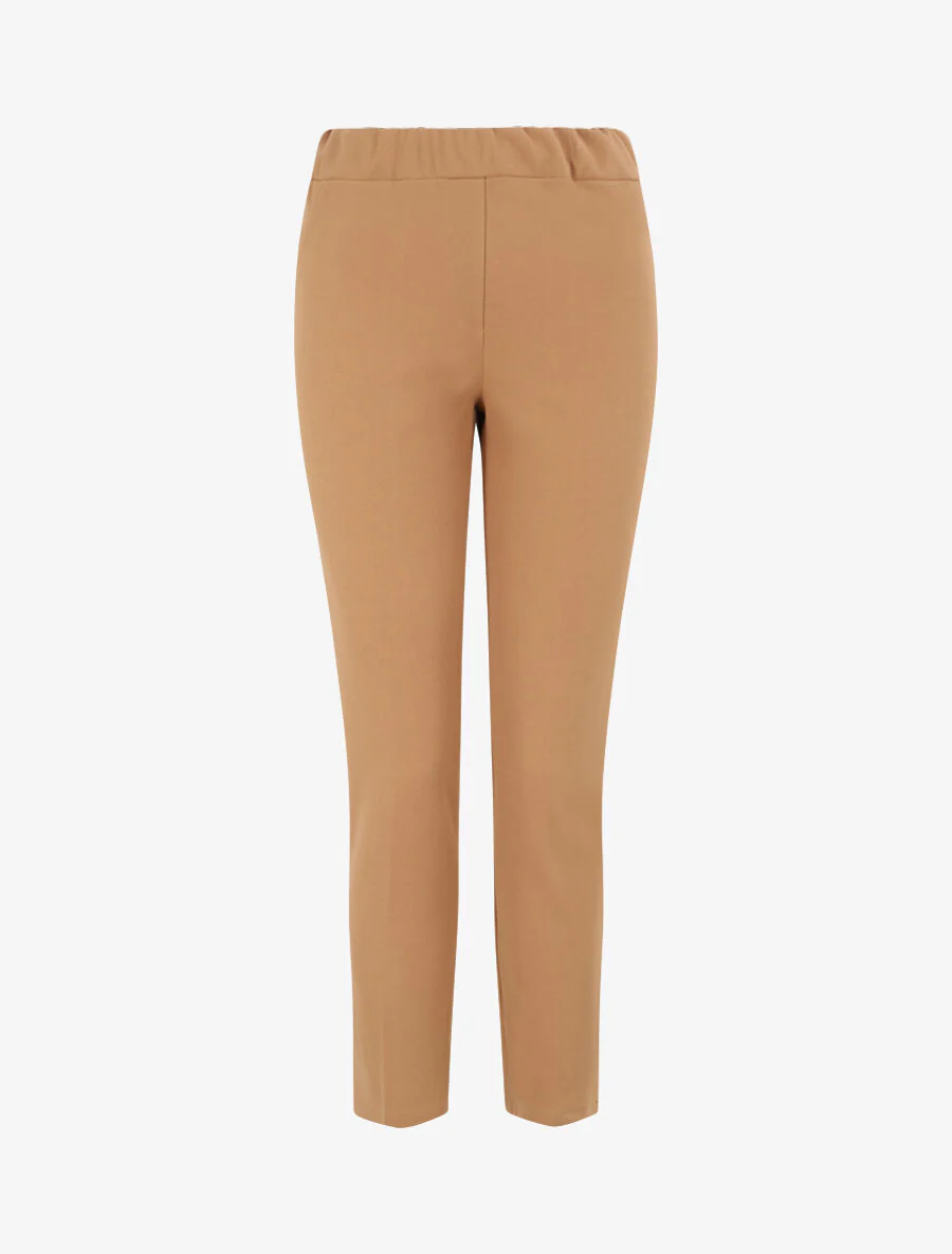 Pantalon uni coupe droite - Camel