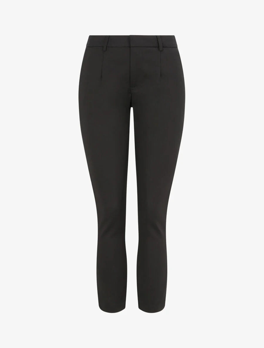 Pantalon unie coupe slim - Noir