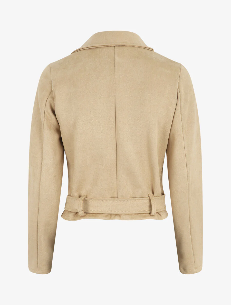 Perfecto classique en suédine - Beige - Image 2