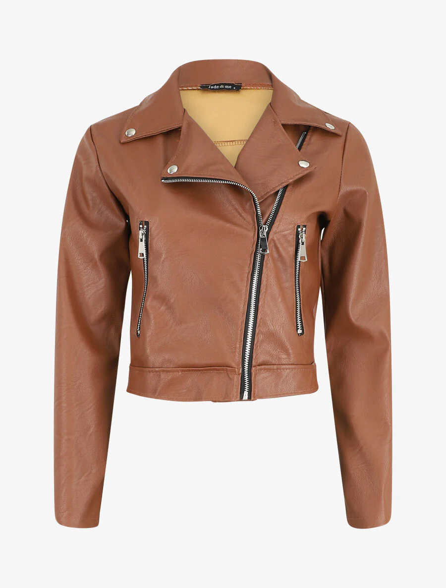 Perfecto court en simili - Marron