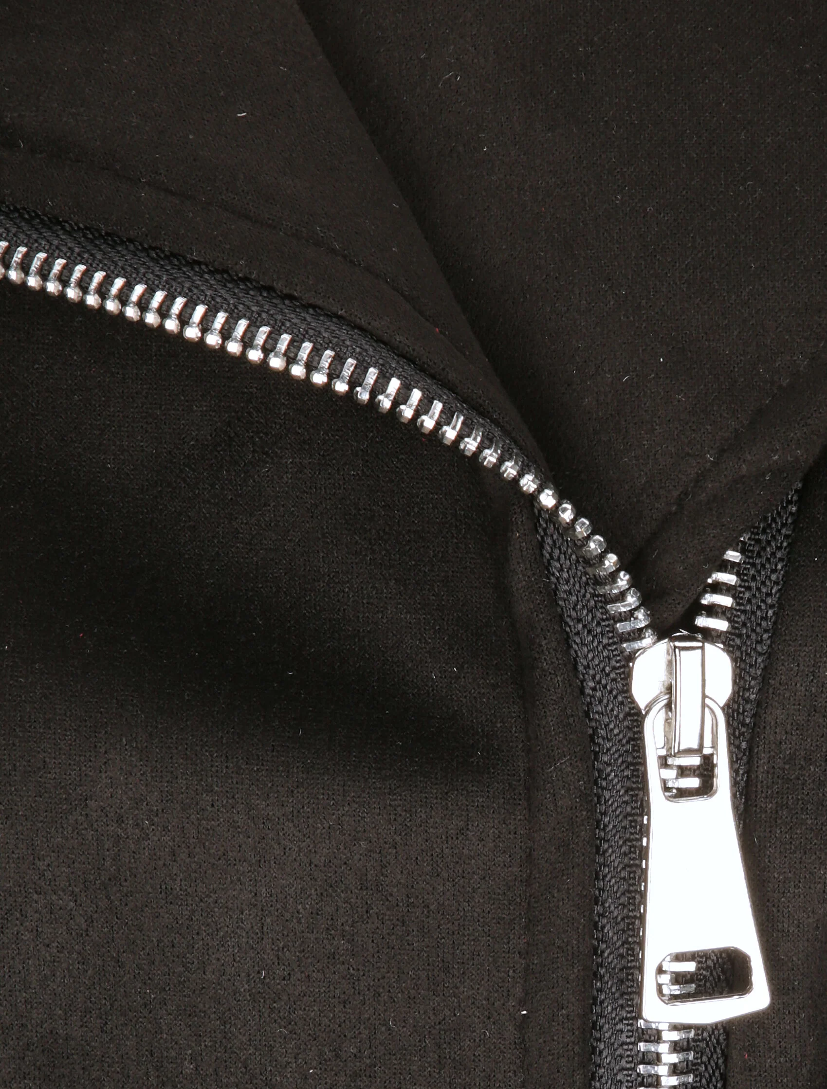 Perfecto droit en suédine poche zippée décorative - Noir - Image 3
