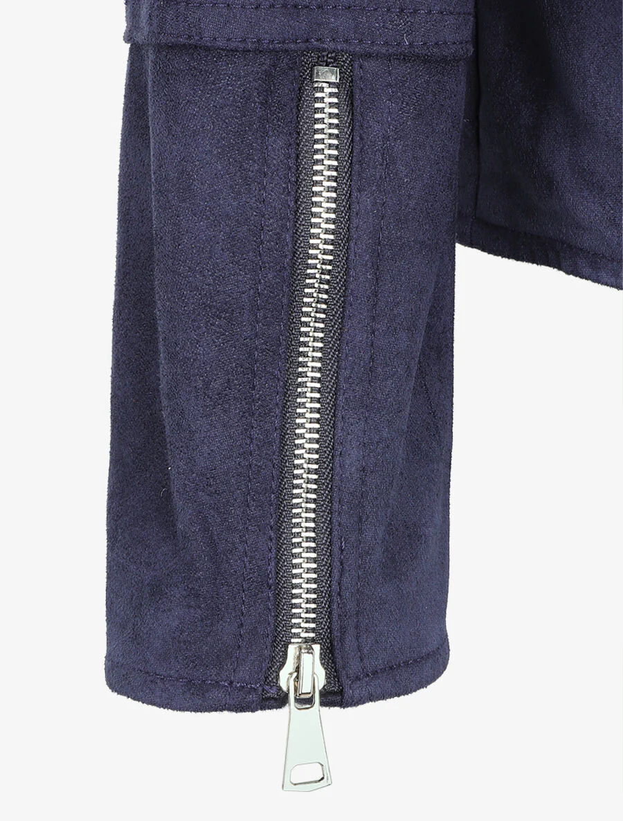 Perfecto en suédine grande taille - Marine - Image 3