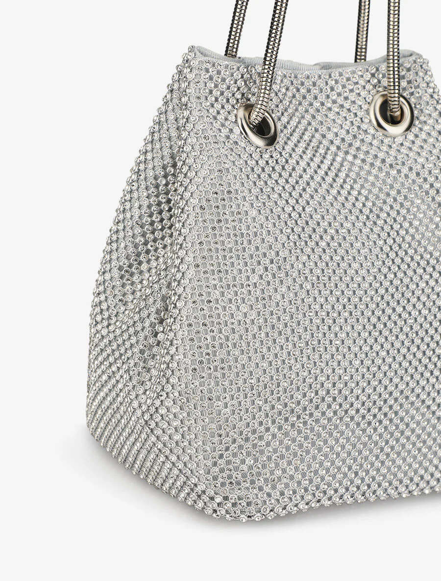 Pochette style bourse Louna - Argent - Image 4