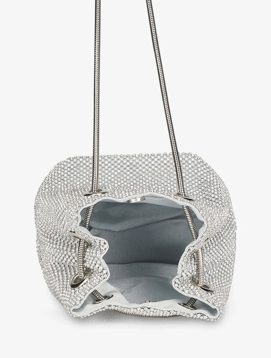 Pochette style bourse Louna - Argent - Image 6