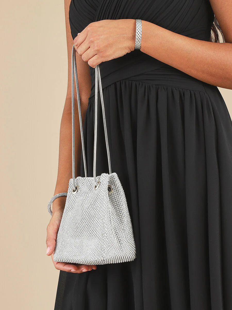 Pochette style bourse Louna - Argent - Image 7