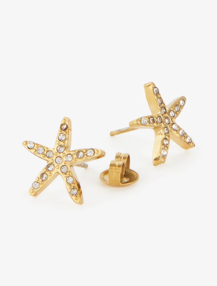 Puces d'oreilles étoiles de mer - Or - Image 3