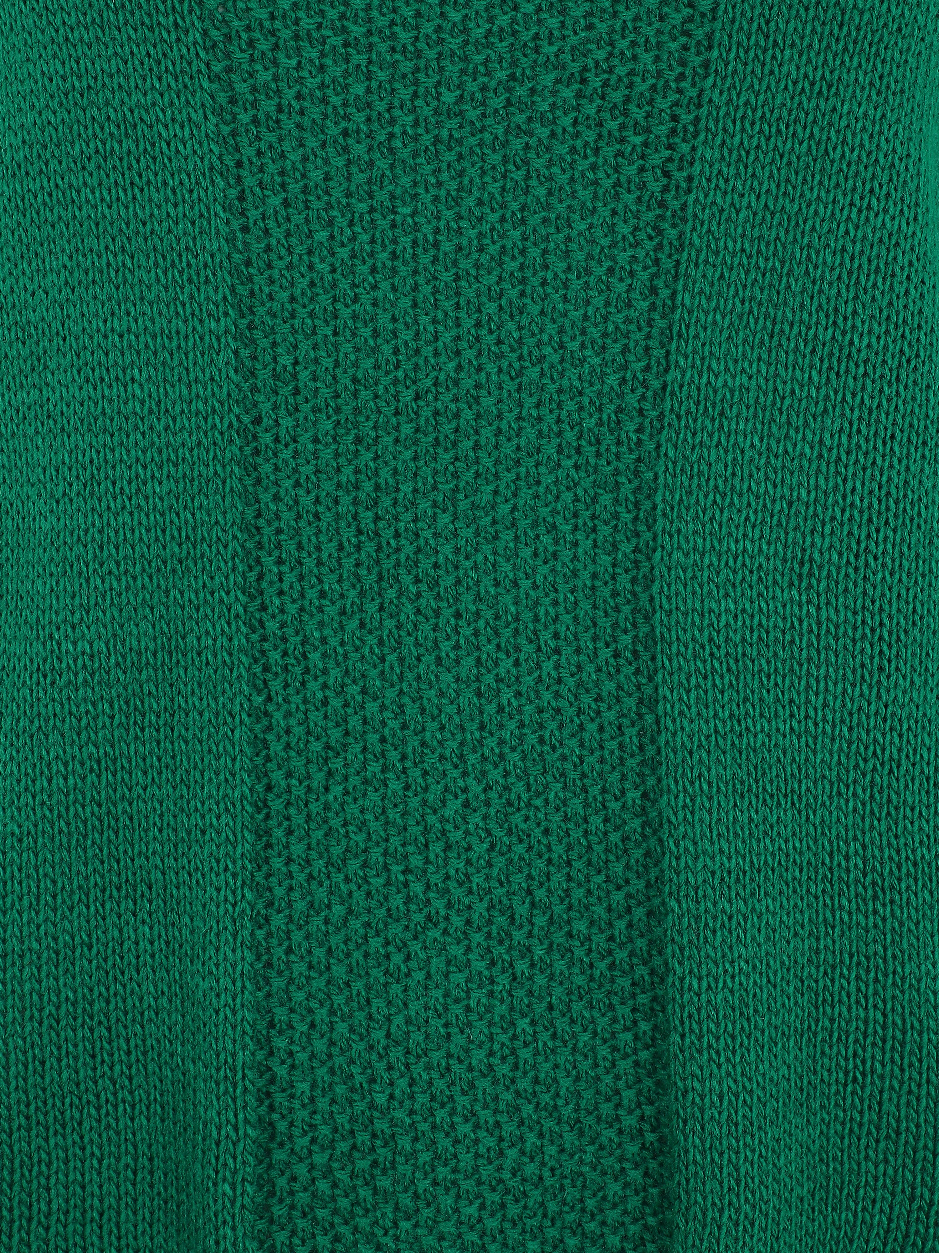 Pull à col rond et manches courtes - Vert - Image 3