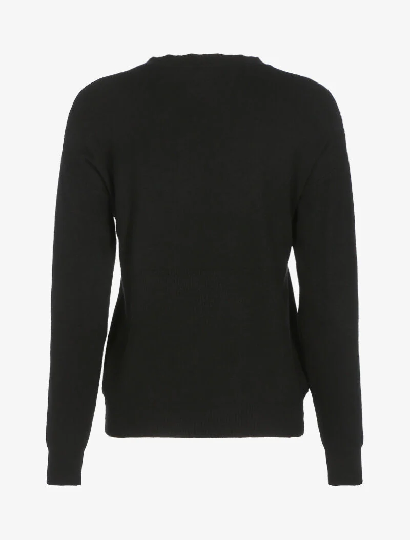 Pull à détails géométriques texturés - noir - Image 2