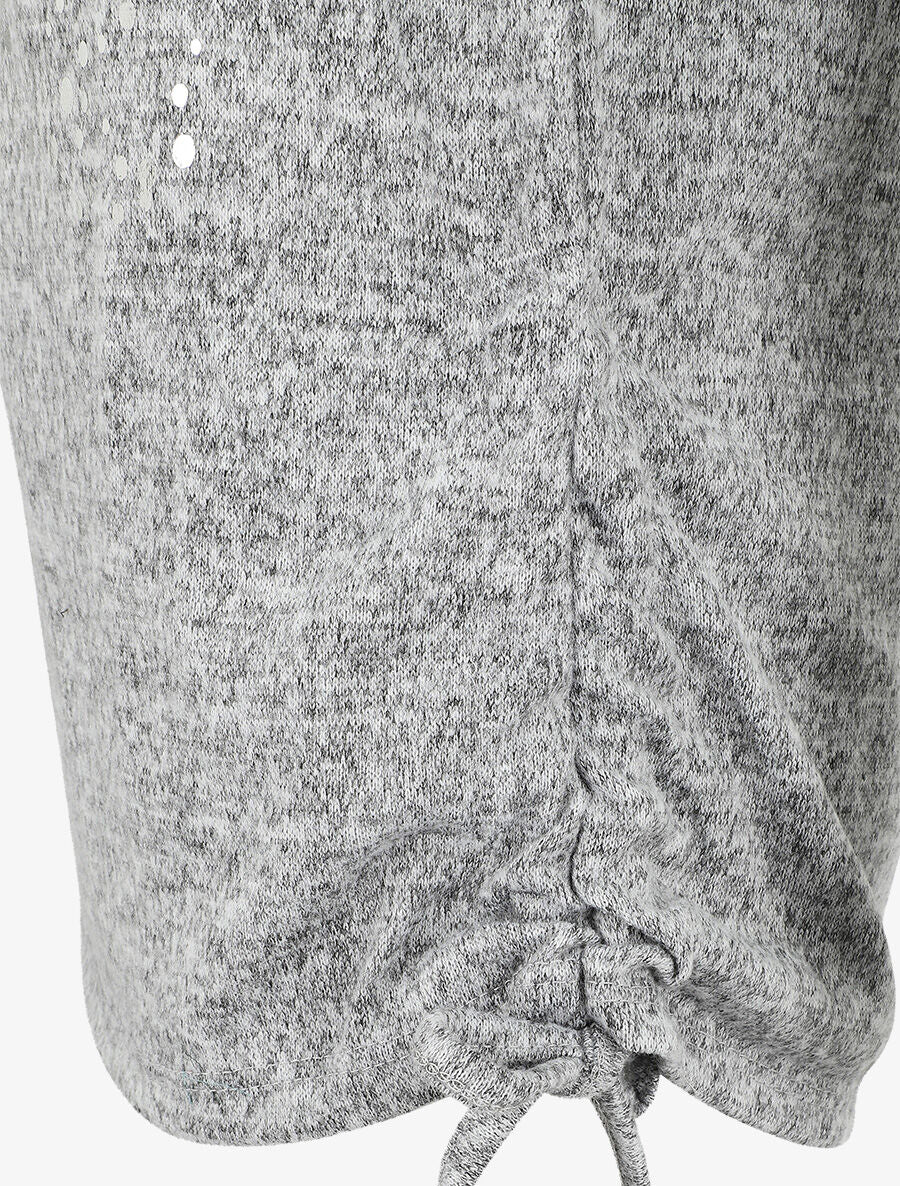 Pull ample à flocage Always be yourself - Gris - Image 3