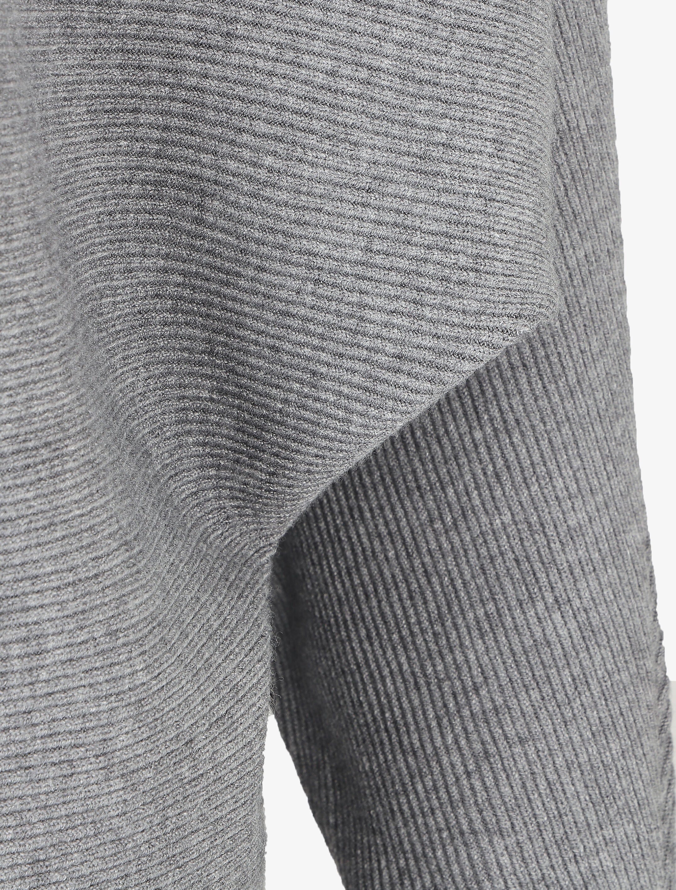 Pull col bateau ajusté - Gris - Image 3