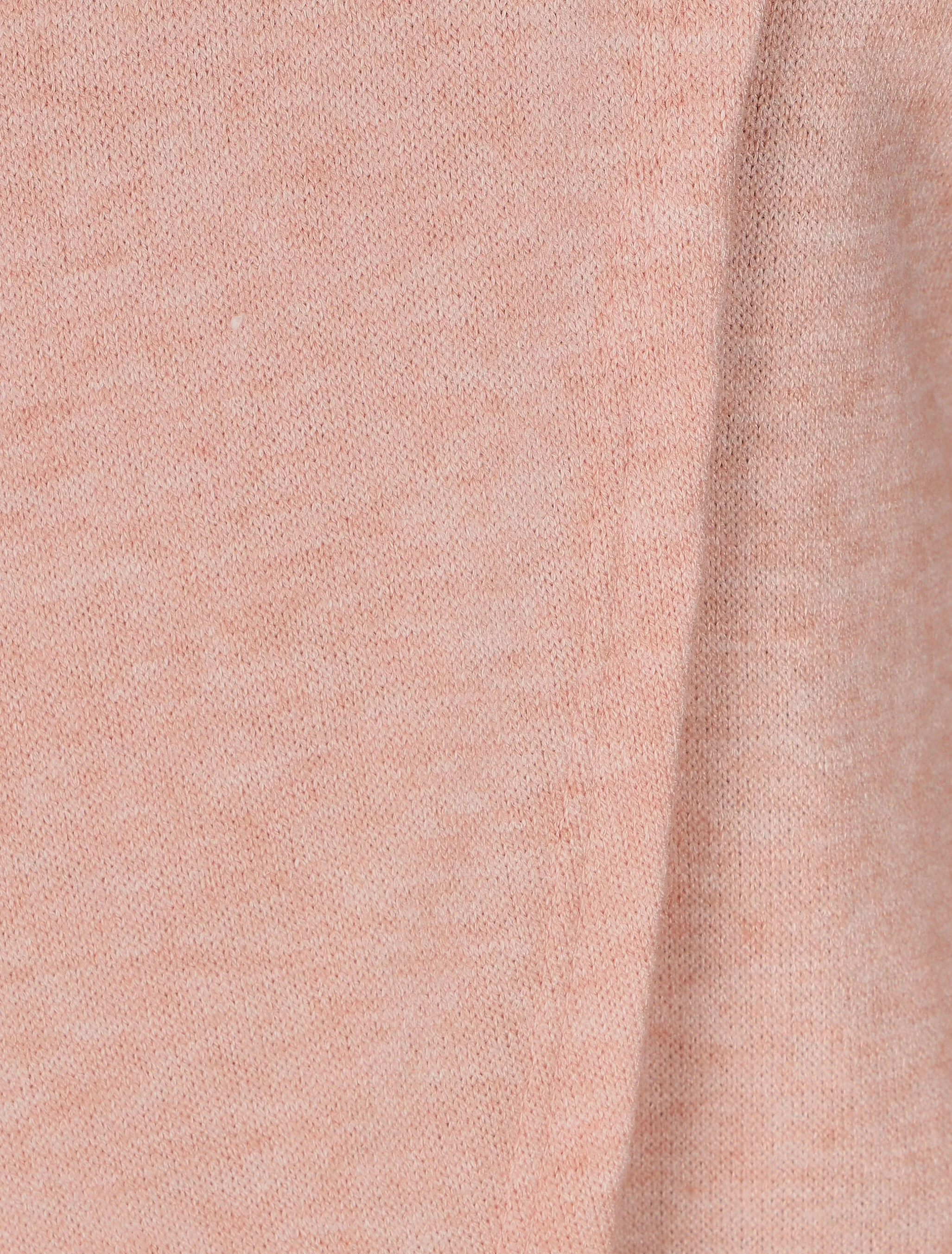 Pull col montant et crochet décoratif - Rose - Image 3