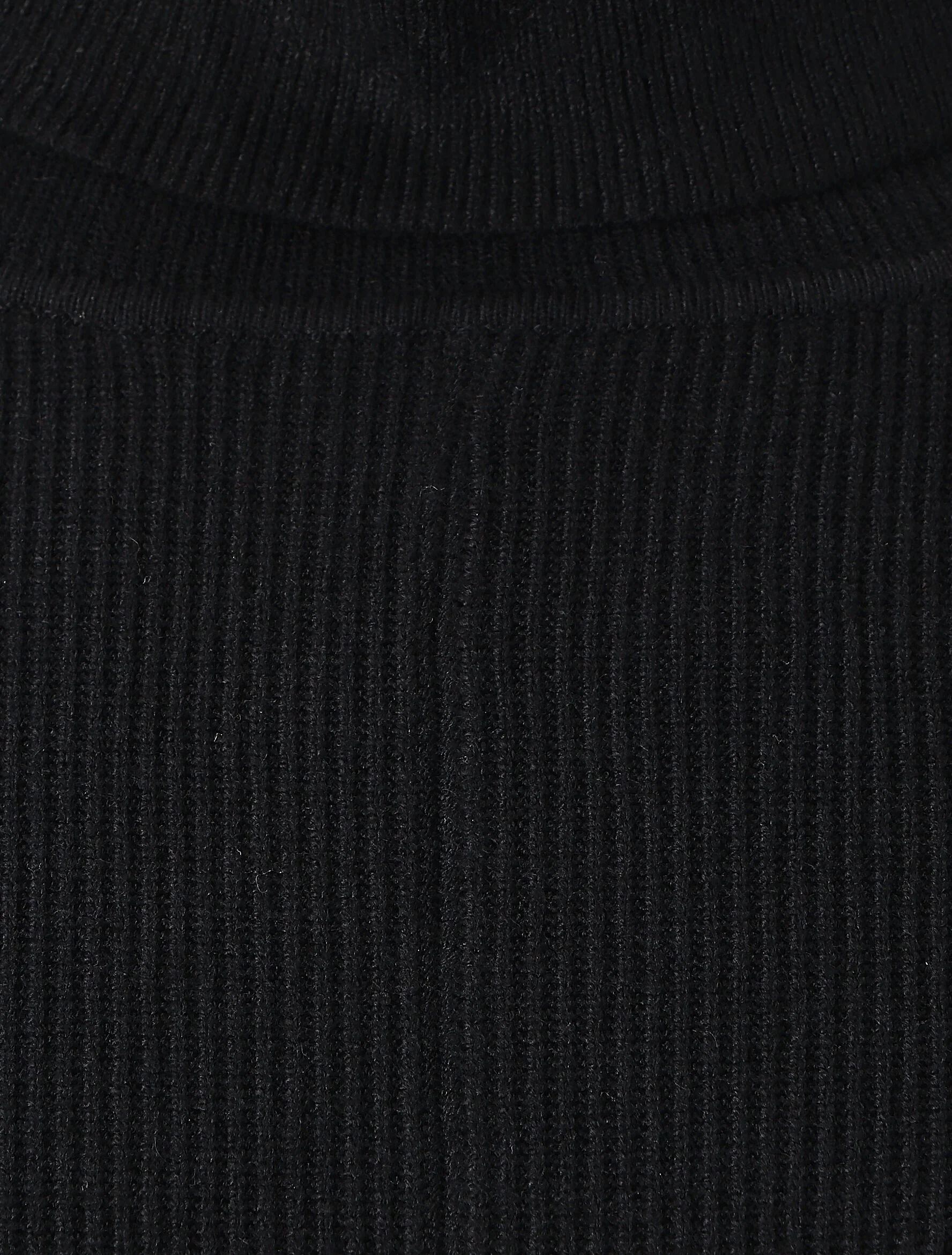 Pull col roulé oversize - Noir - Image 3