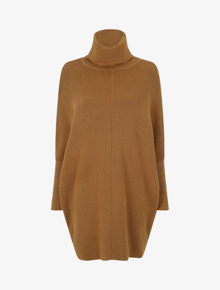 Pull col roulé oversize - Camel