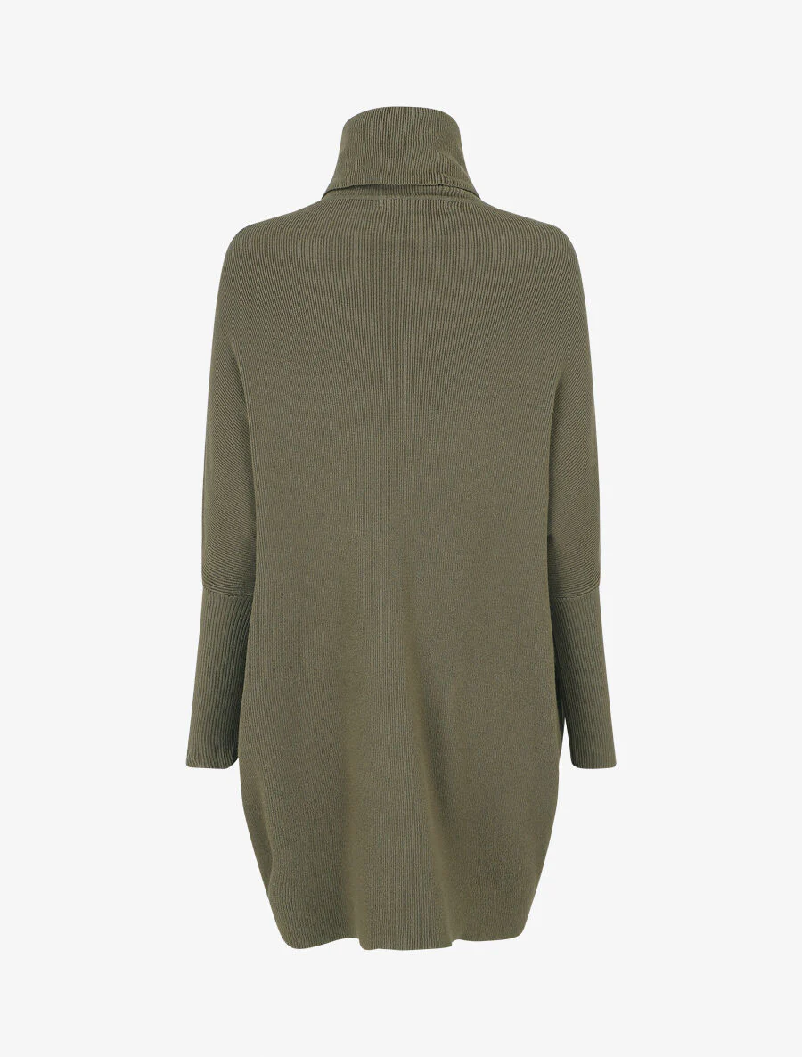 Pull col roulé oversize - Kaki - Image 2