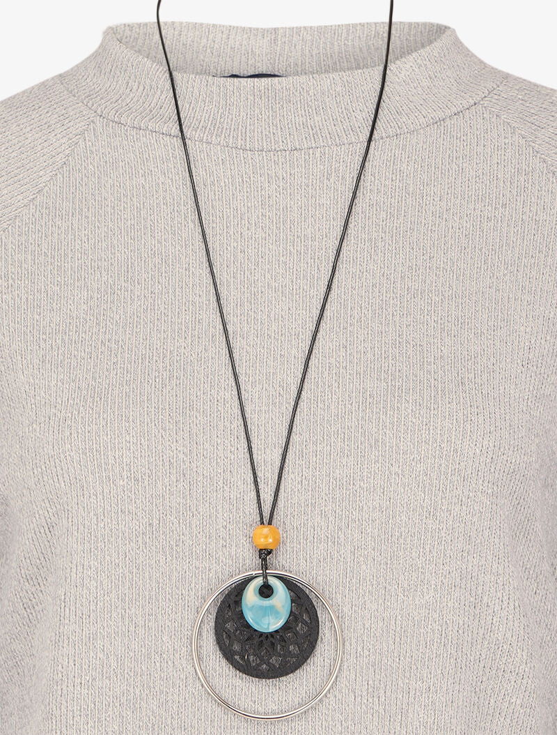 Pull côtelé à manches raglan et bords arrondis - Gris clair - Image 3