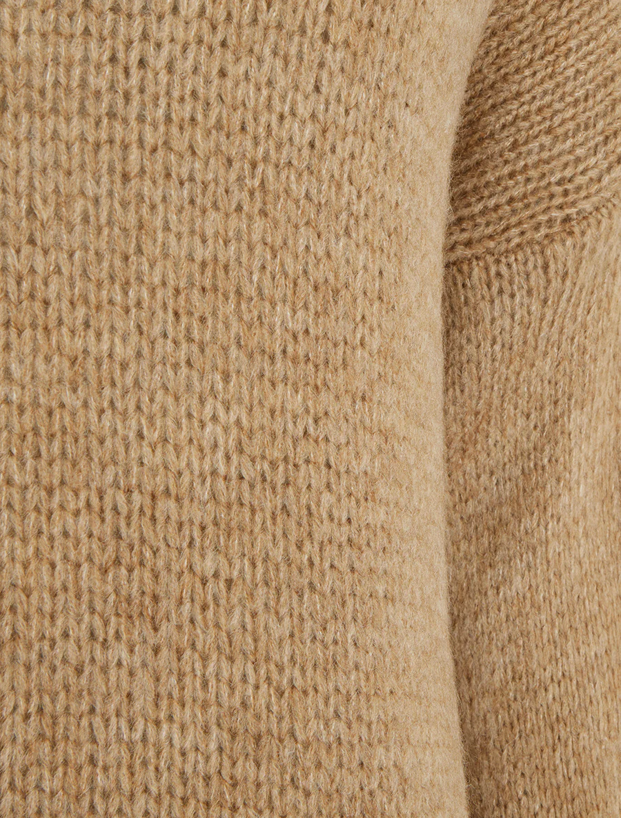 Pull coupe carrée à col roulé - Camel - Image 3