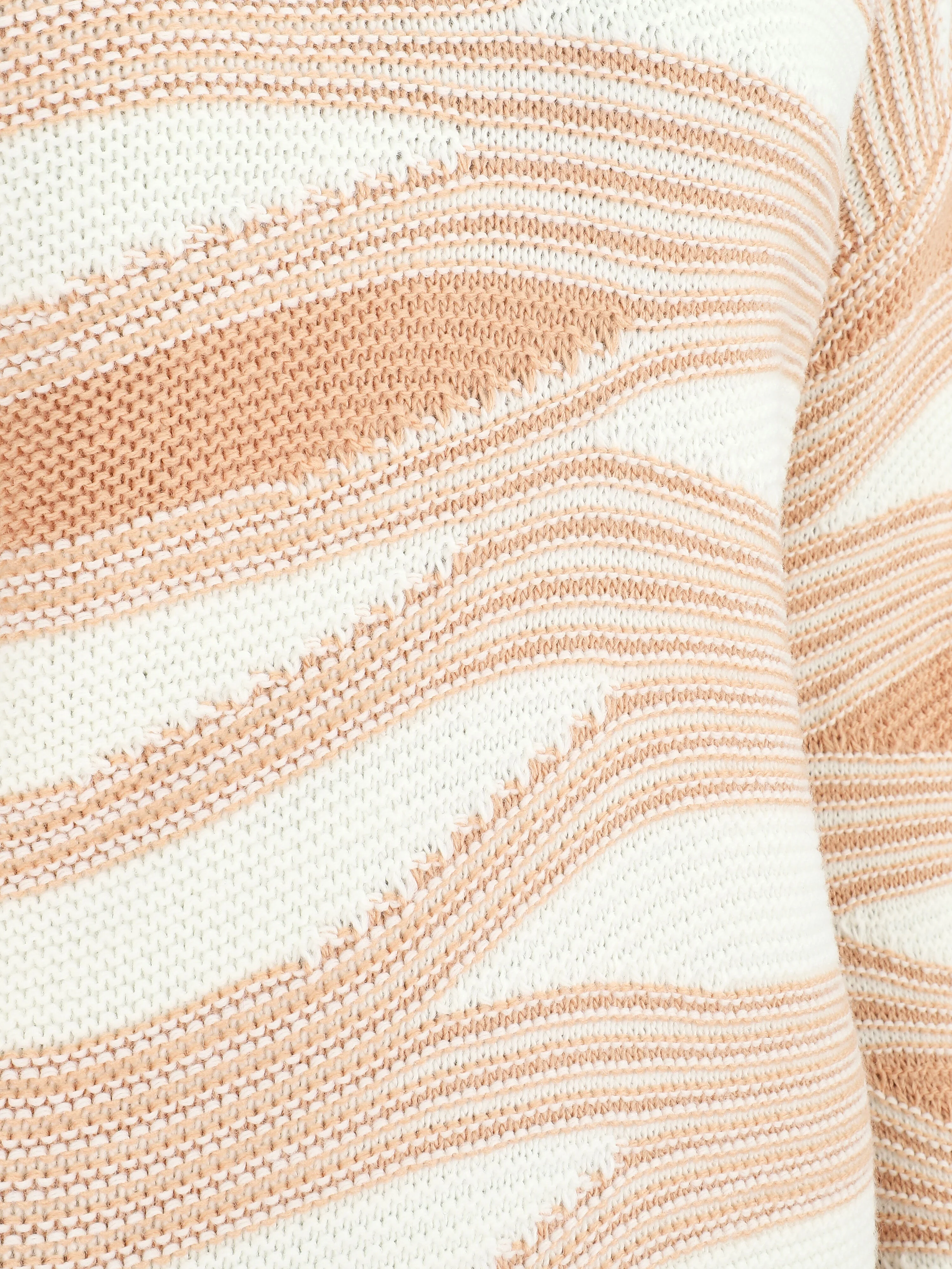 Pull coupe droite imprimé graphique - Rose - Image 3