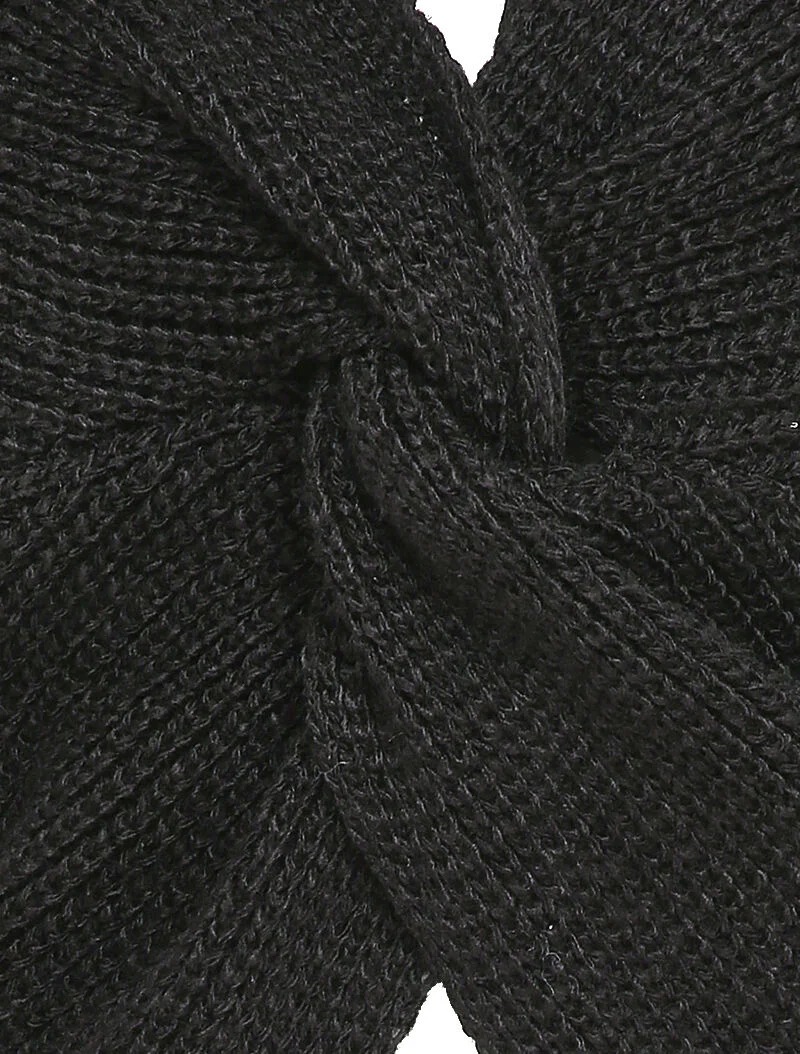 Pull court torsadé - Noir - Image 3
