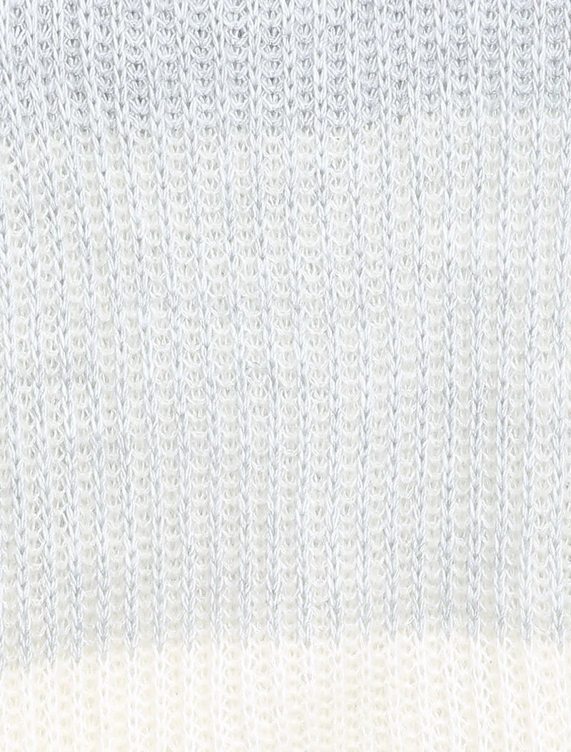 Pull en grosse maille contrastée - Gris clair - Image 3