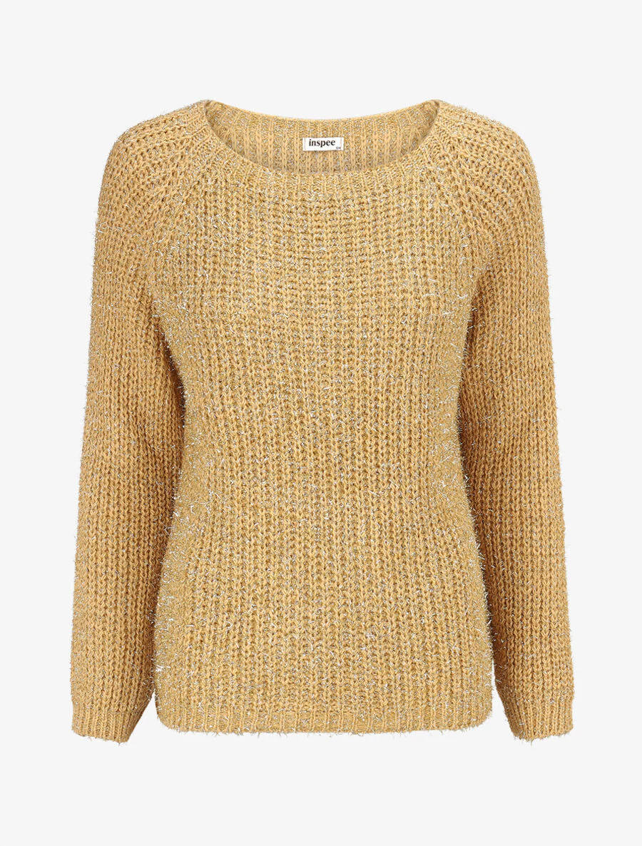 Pull en maille irisée - Or