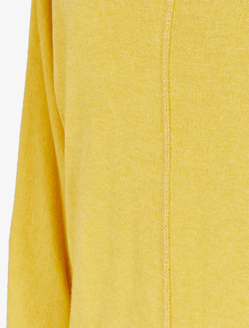 Pull fin chauve-souris à détails irisés - Jaune - Image 3