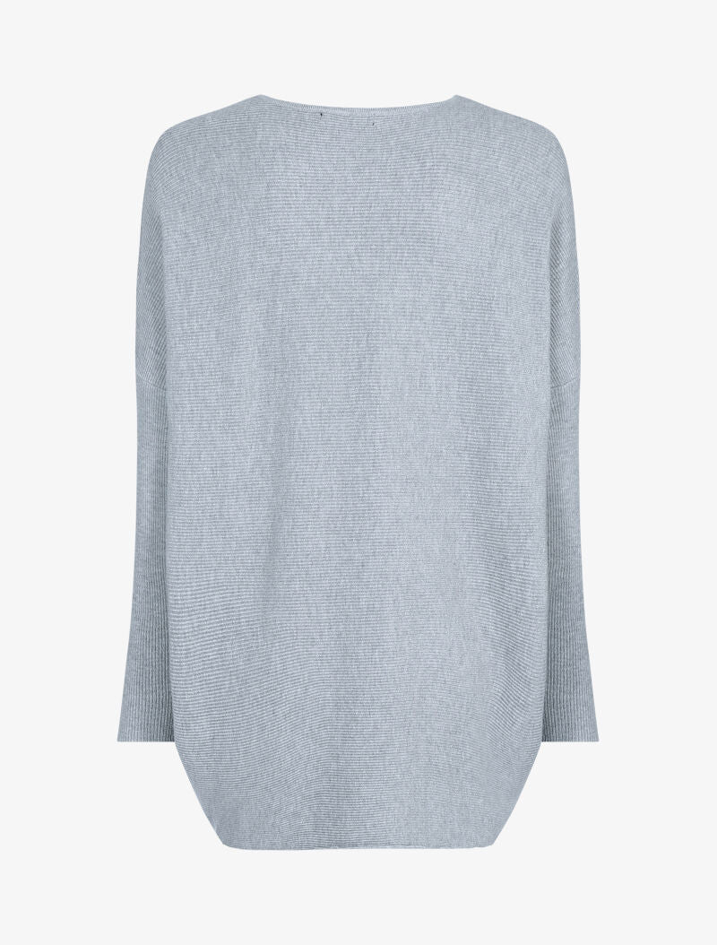 Pull long coupe loose - gris clair - Image 2