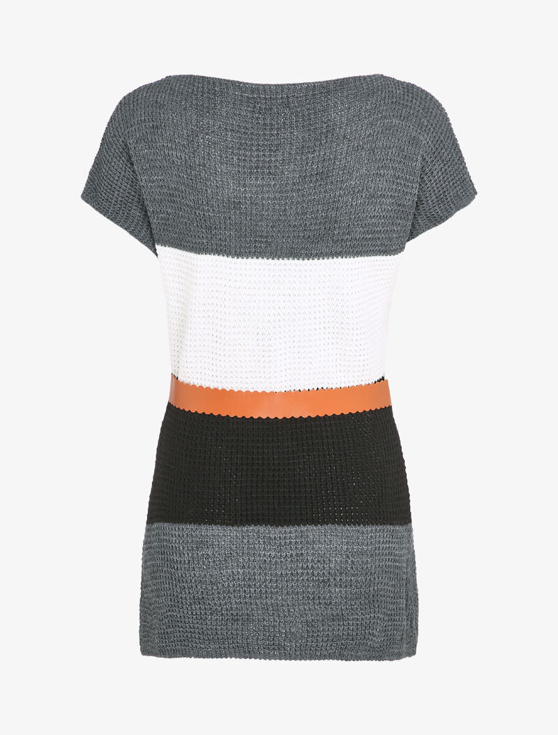 Pull long coupe patineuse - Gris foncé - Image 2