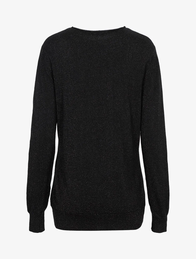Pull long pailleté étoilé - noir - Image 3