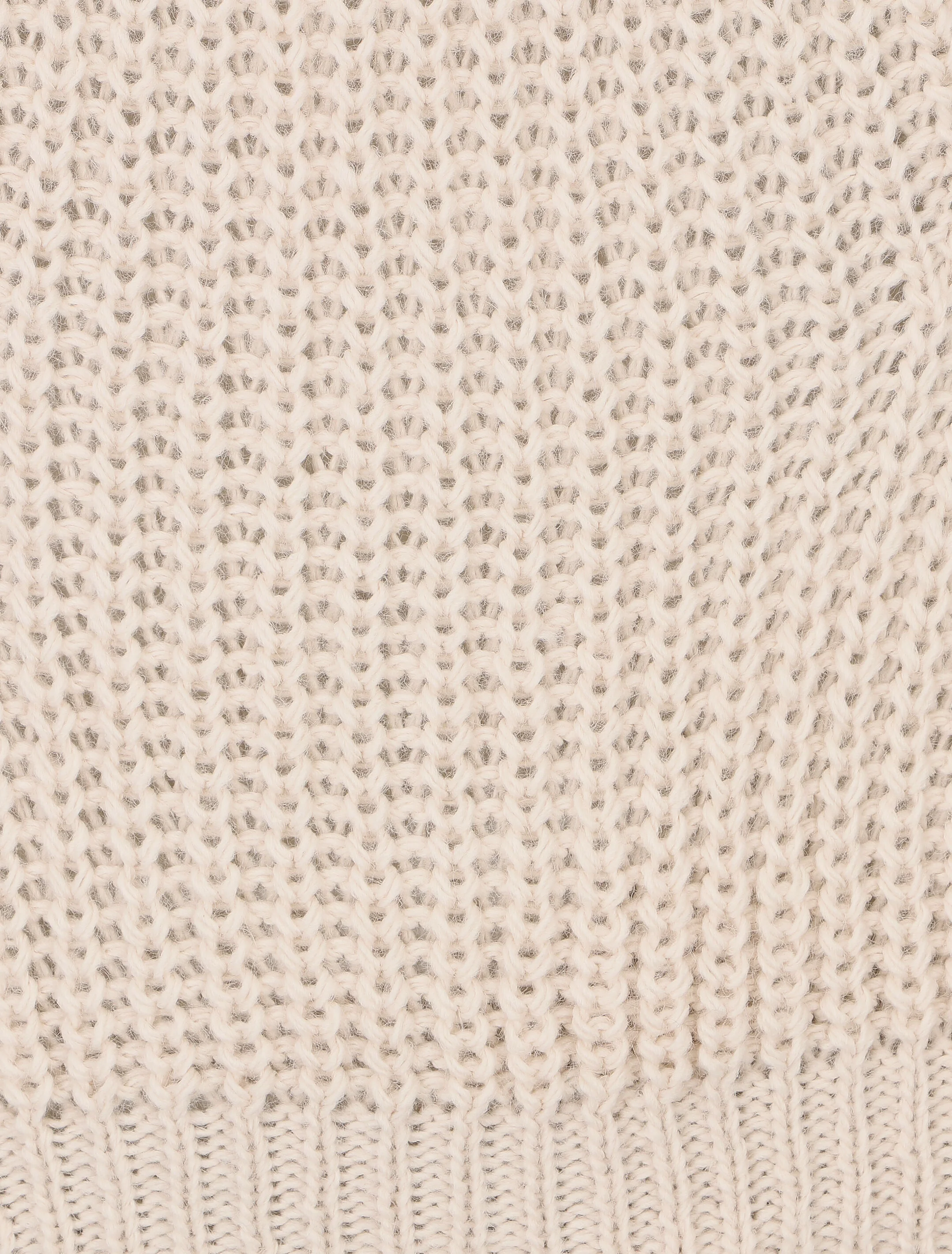 Pull loose à col bateau - Beige - Image 3