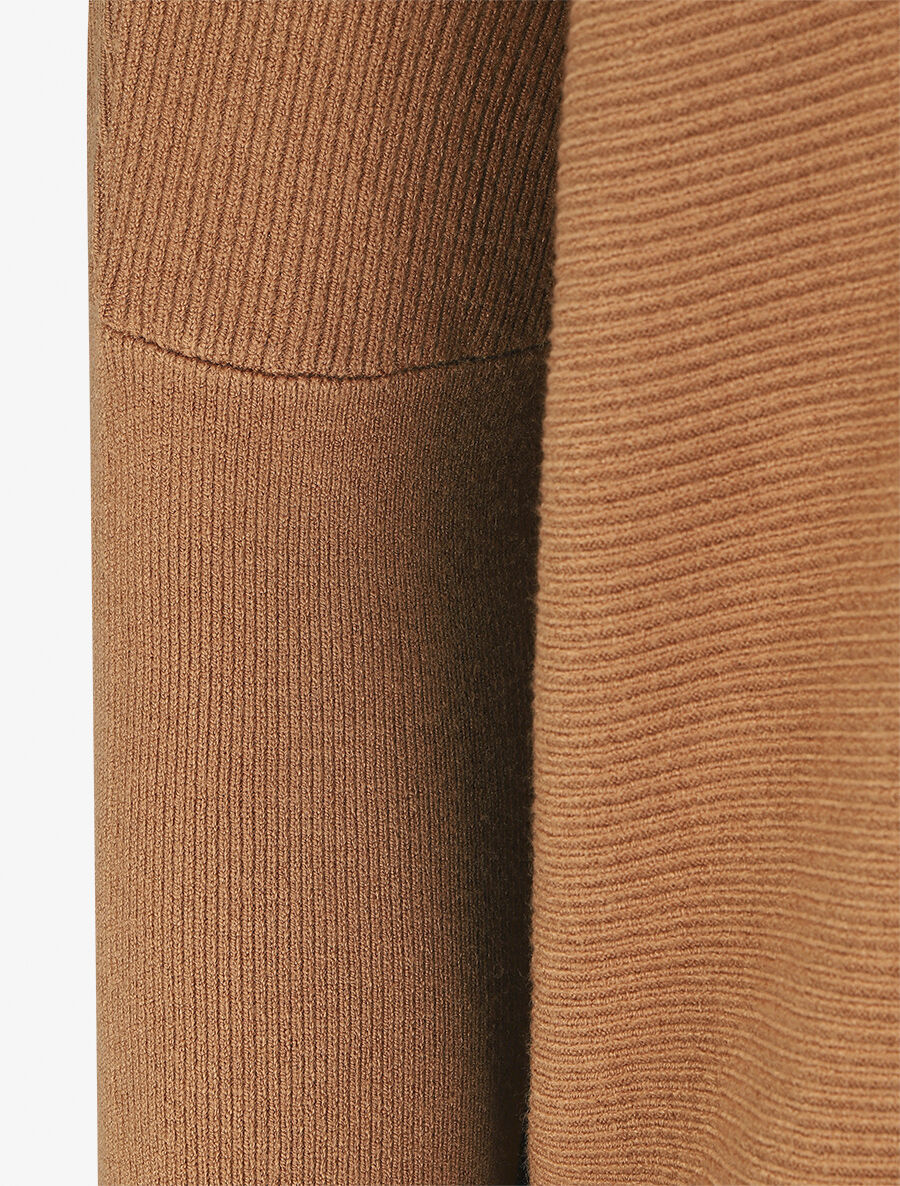 Pull oversize uni côtelé - Camel - Image 3