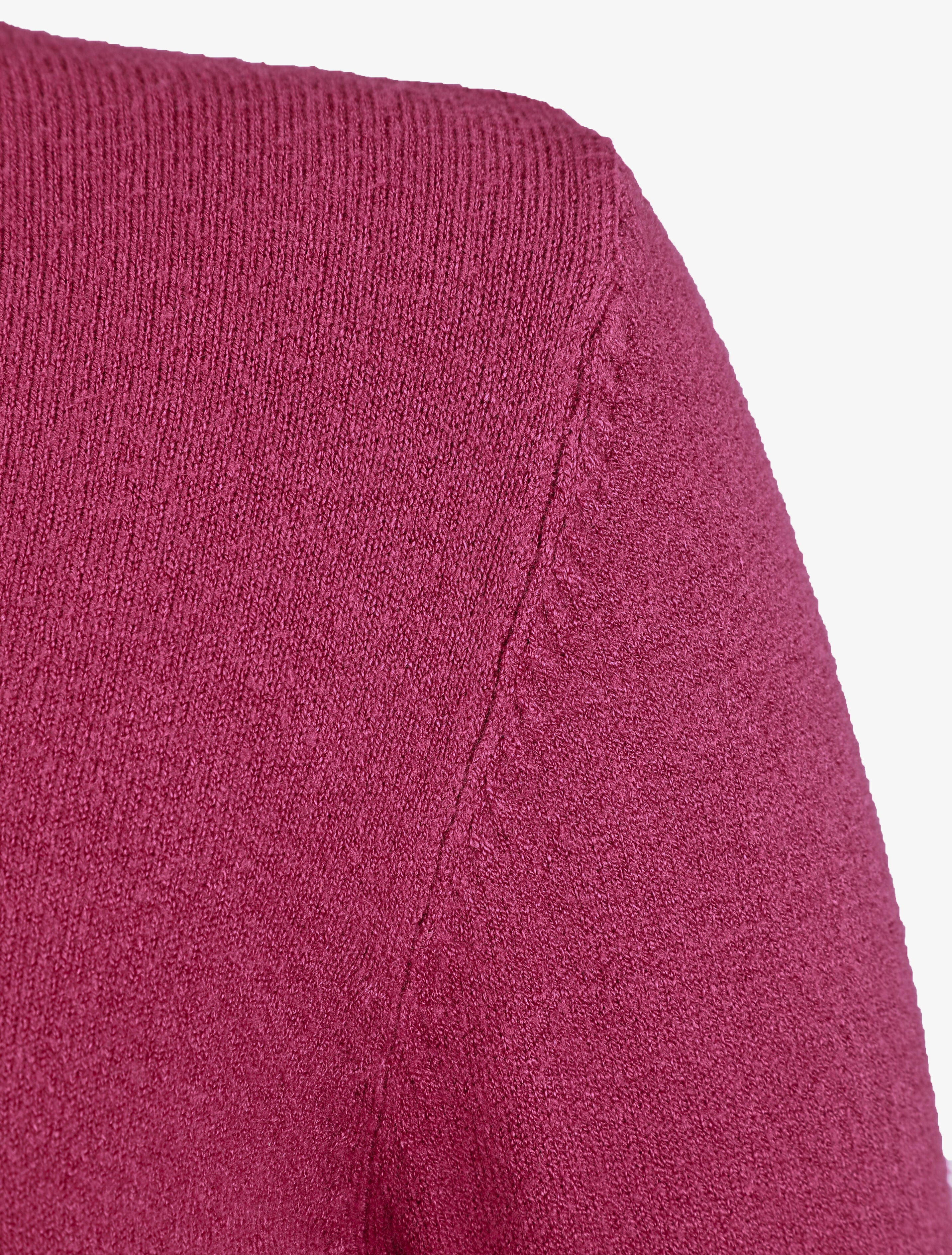 Pull uni à col roulé - Violet - Image 3
