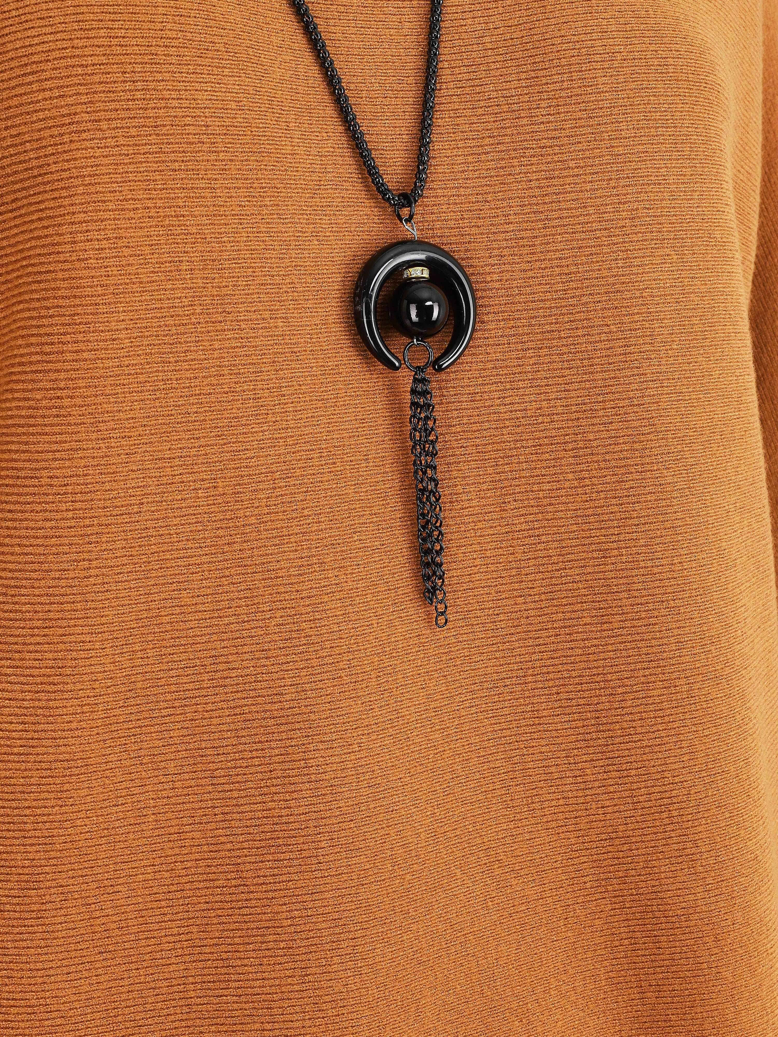 Pull uni col bateau - Camel - Image 3