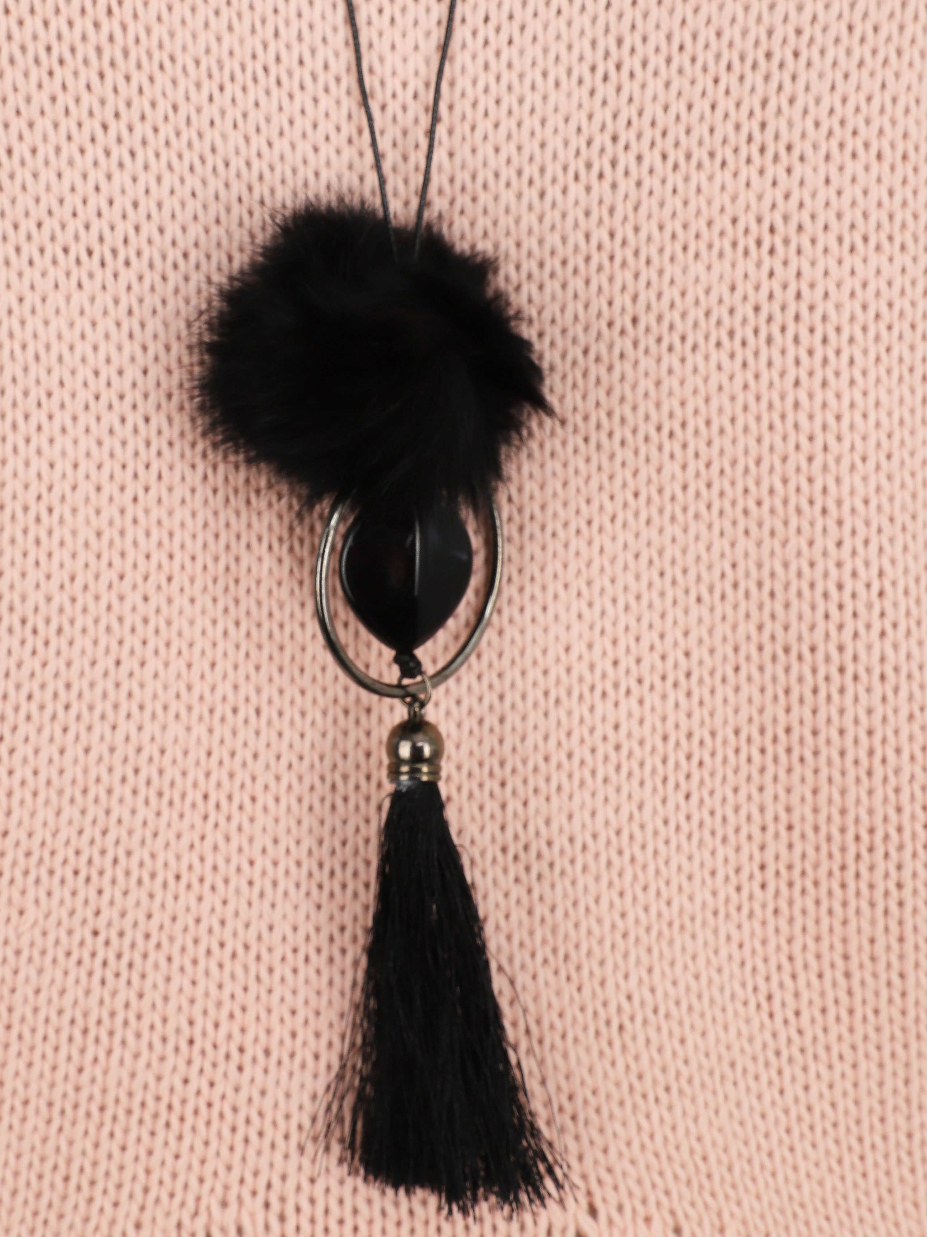 Pull uni col bateau - Rose - Image 3