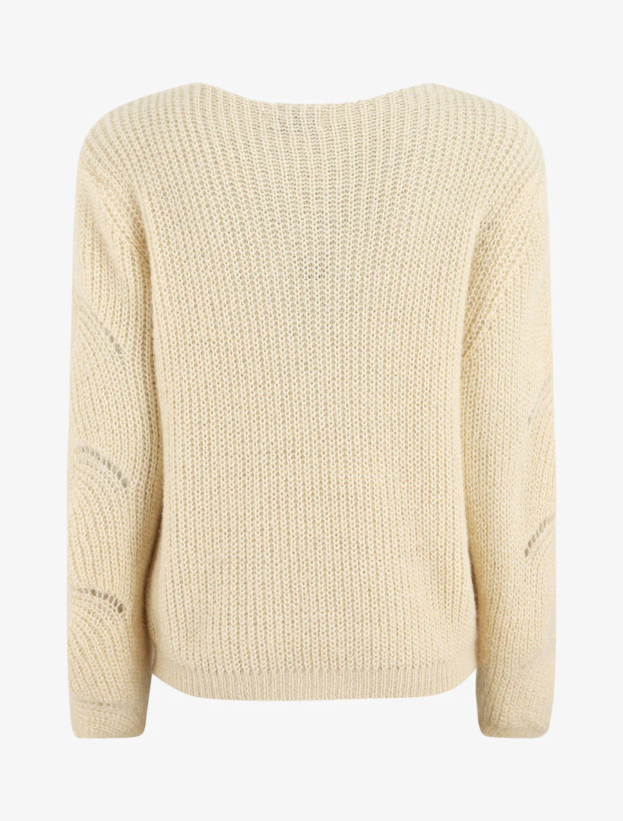 Pull uni duveteux - Beige - Image 2