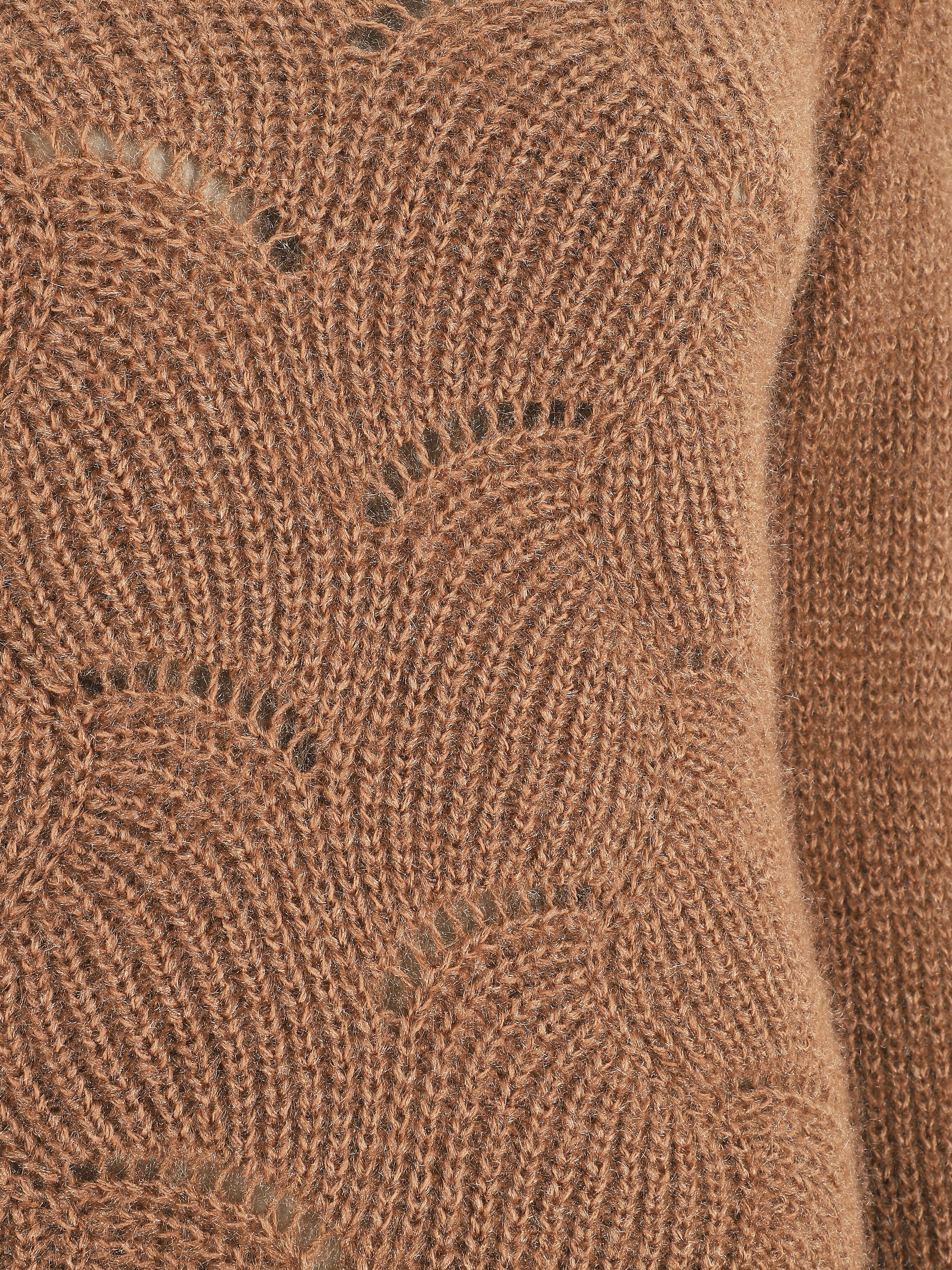 Pull uni duveteux - Camel - Image 3