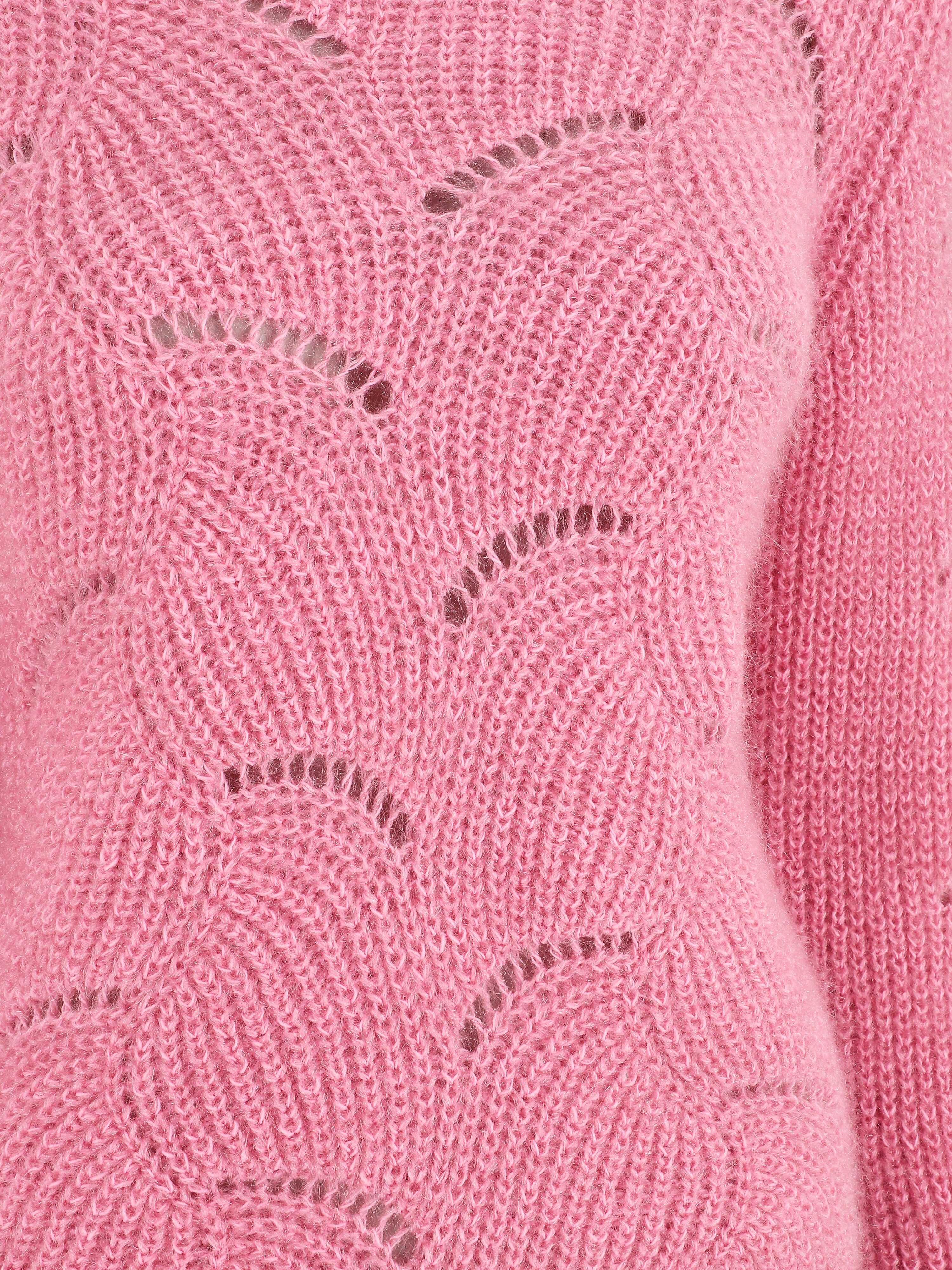 Pull uni duveteux - Rose - Image 3